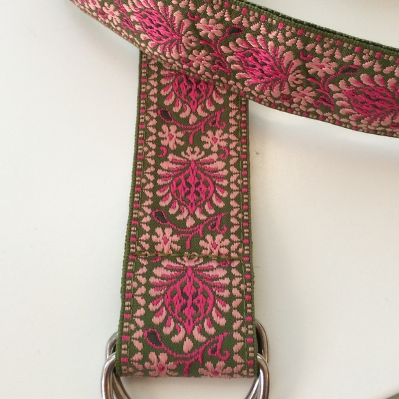 Preppy boho embroidered ribbon belt - Picture 2 of 3